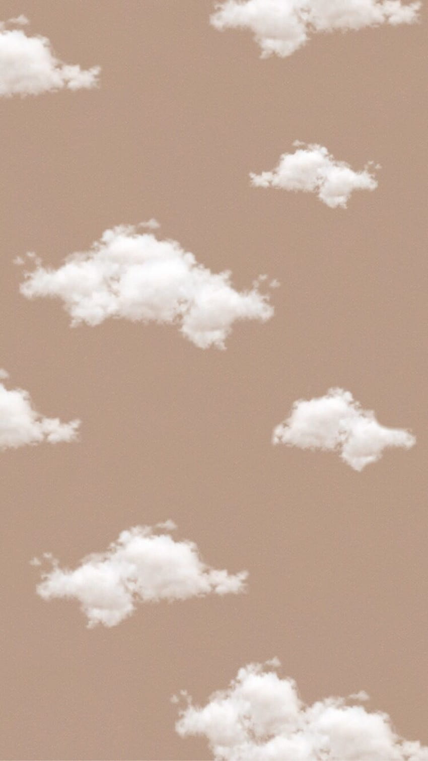 雲の背景, 茶色の背景, 審美的な背景, 茶色の美学 HD電話の壁紙