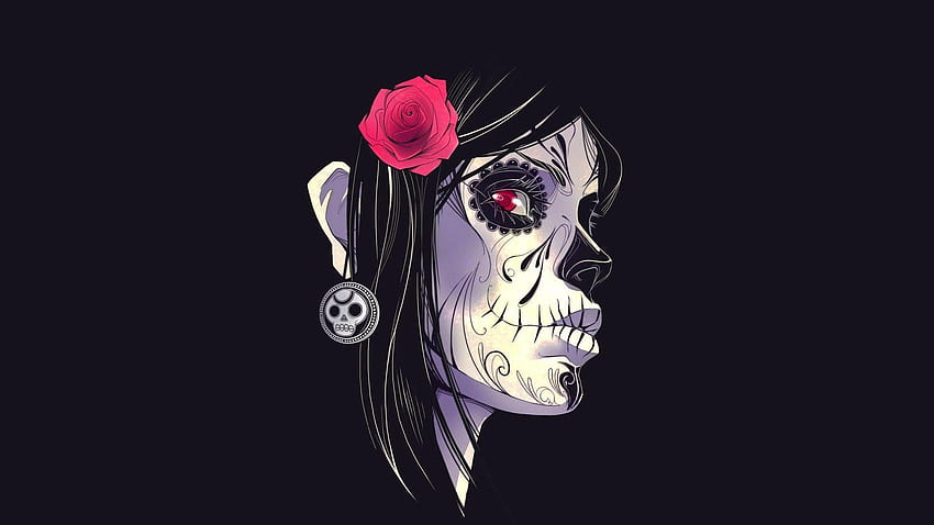 Best 4 The Skulls on Hip, skull and roses HD wallpaper