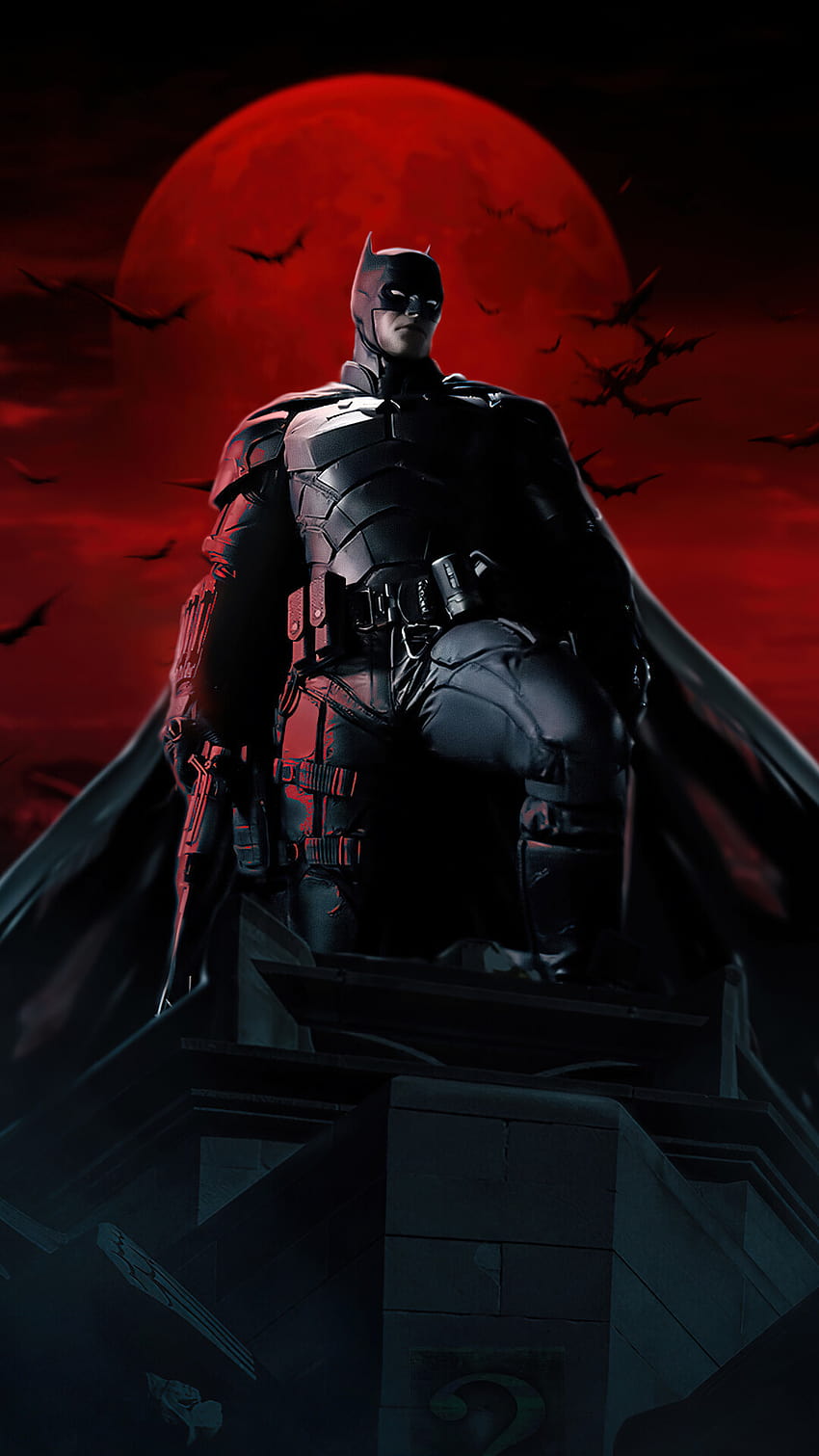 2022 the batman film 4k iPhone Wallpapers Free Download