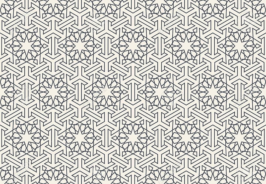 Abstrakcyjny bezszwowy geometryczny wzór islamski dla Twojego... Tapeta HD