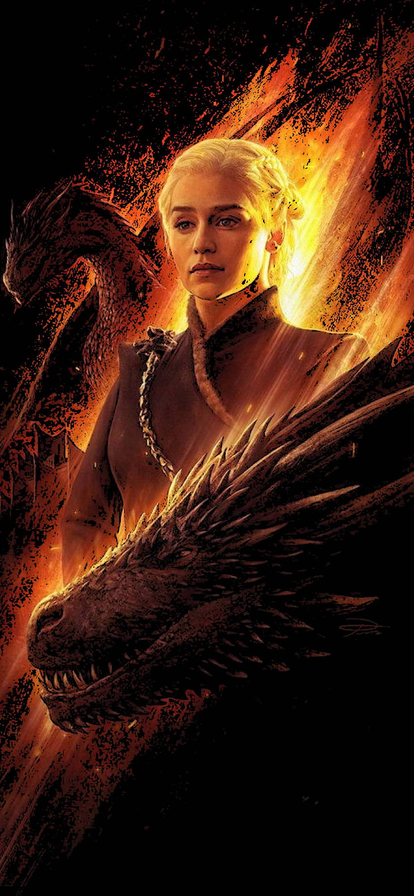 Daenerys Dragon iPhone, デナーリス・ターガリエン iphone HD電話の壁紙