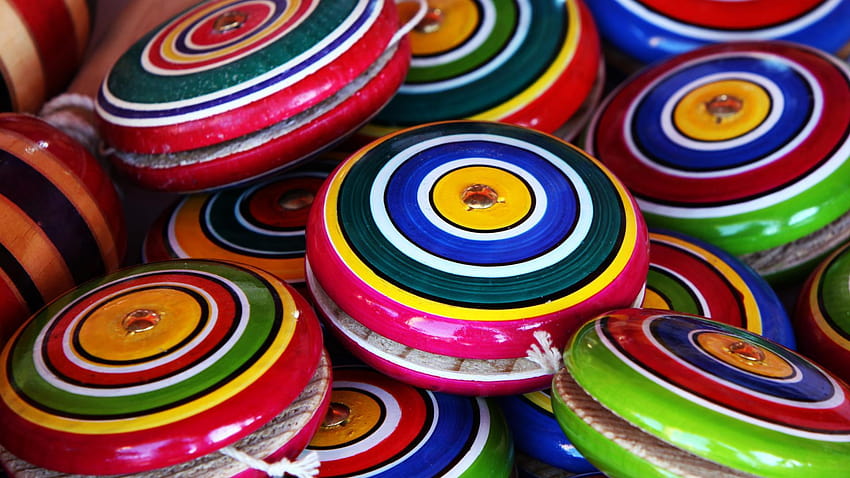 Mexican multicolor toys children yoyo HD wallpaper