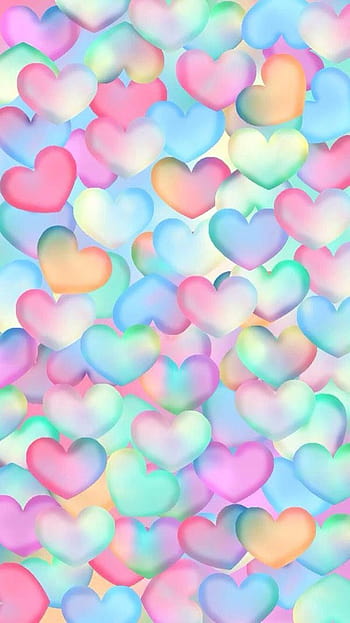 Colorful Heart Wallpaper Download  MobCup