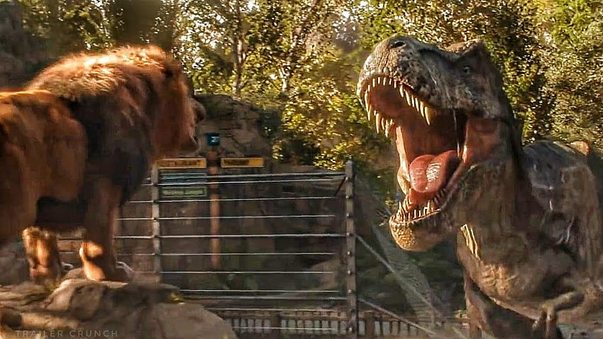 Benvenuto in Jurassic World / Lion vs T Rex Scene, film di t rex jurassic park Sfondo HD