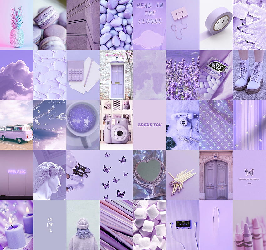 Lavender Wall Collage Kit, lavender collage HD wallpaper | Pxfuel