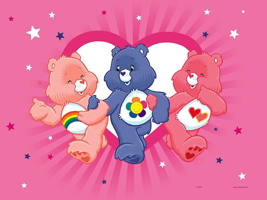 4 Care Bears Backgrounds, careing HD тапет