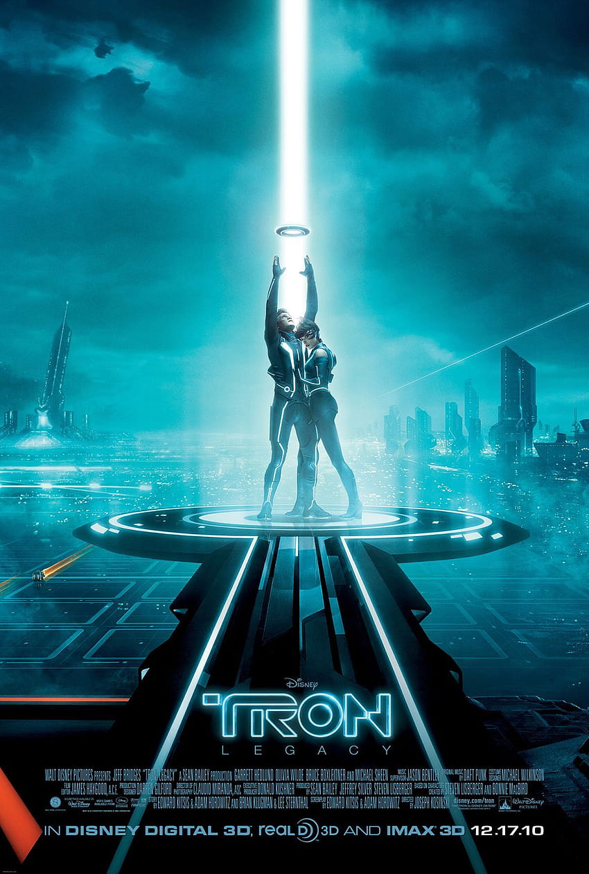 Plakat The New Tron: Legacy wygląda strasznie znajomo…, filmy science fiction Tapeta na telefon HD