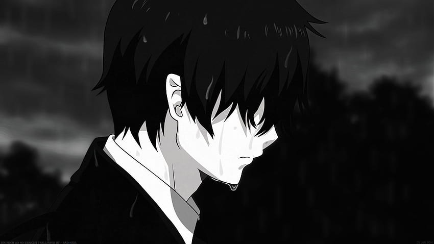 Anime Sad Boy posted by John Cunningham, hooded sad anime boy HD phone  wallpaper