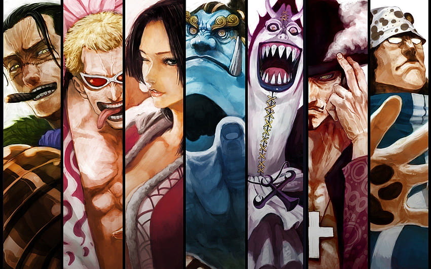 Dracule Mihawk, One Piece, Boa Hancock, Crocodile, boa hancock black HD wallpaper