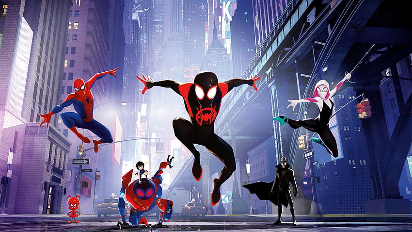 Spiderman Into The Spiderverse 10k、1、アニメの審美的なスパイダー バース 高画質の壁紙