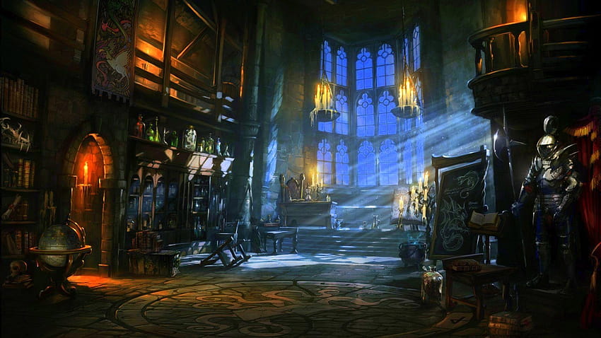 Fantasy Castle Room Dark At Fantasy, château effrayant Fond d'écran HD