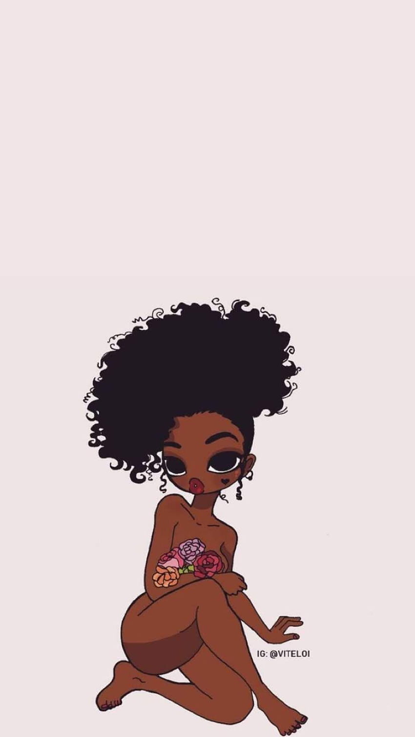 Hood Black Girl Drawing ` Hood Black ...pinterest.it, girl aesthetic hood fondo de pantalla del teléfono