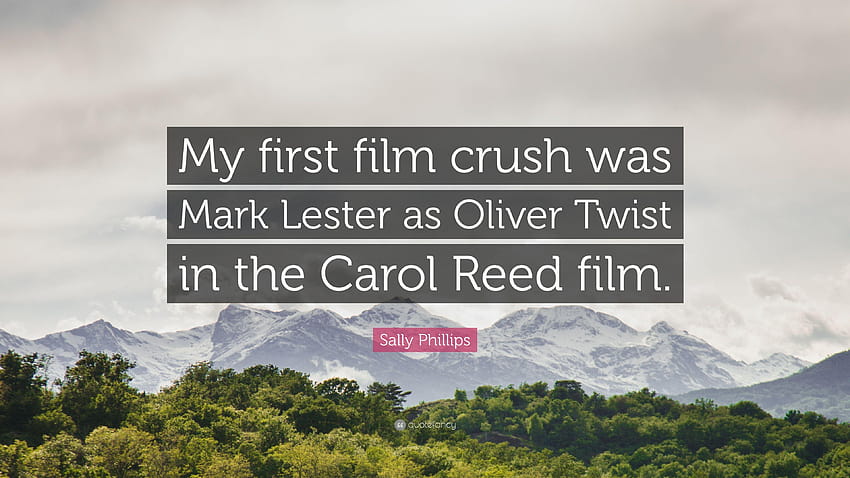 Citação de Sally Phillips: “Minha primeira paixão pelo cinema foi Mark Lester como, oliver twist papel de parede HD