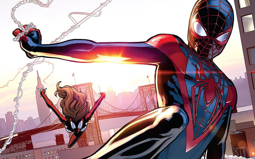 Finally, Miles Morales Will Get to Be a Big Screen Spider, peter parker and miles morales HD wallpaper