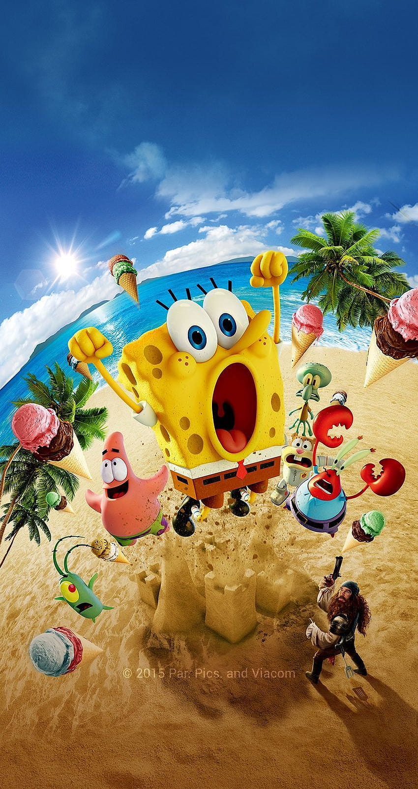 Spongebob Movie, spongebob sponge on the run iphone HD phone wallpaper