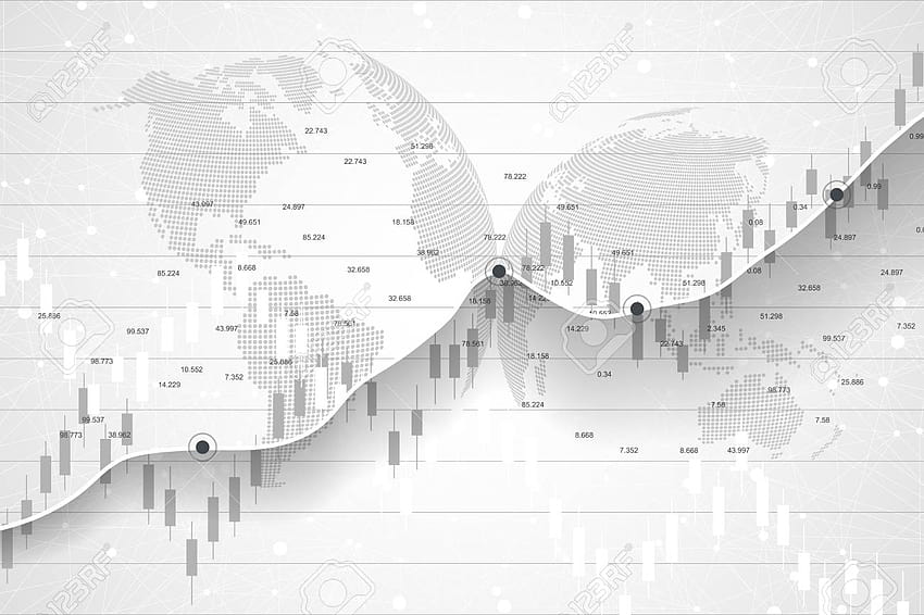 Grafico azionario del mercato azionario e della borsa a candela [1300x866] per il tuo grafico azionario, mobile e tablet Sfondo HD