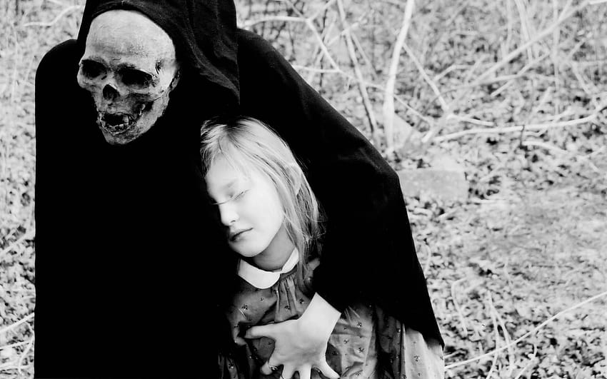Dark death gothic grim reaper mask skull costume evil mood emotion, scary death pic HD wallpaper