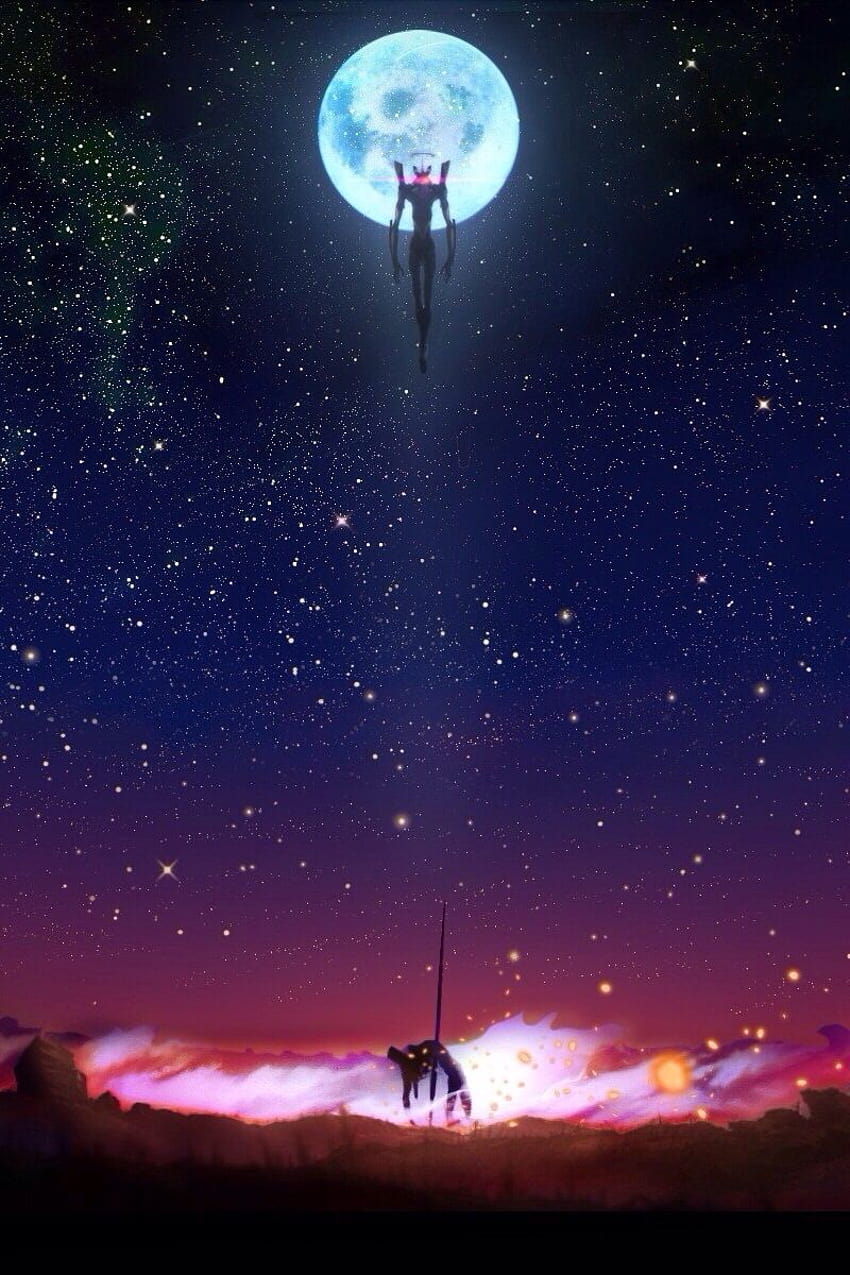 Evangelion Anime Art 4K Phone iPhone Wallpaper 5010b