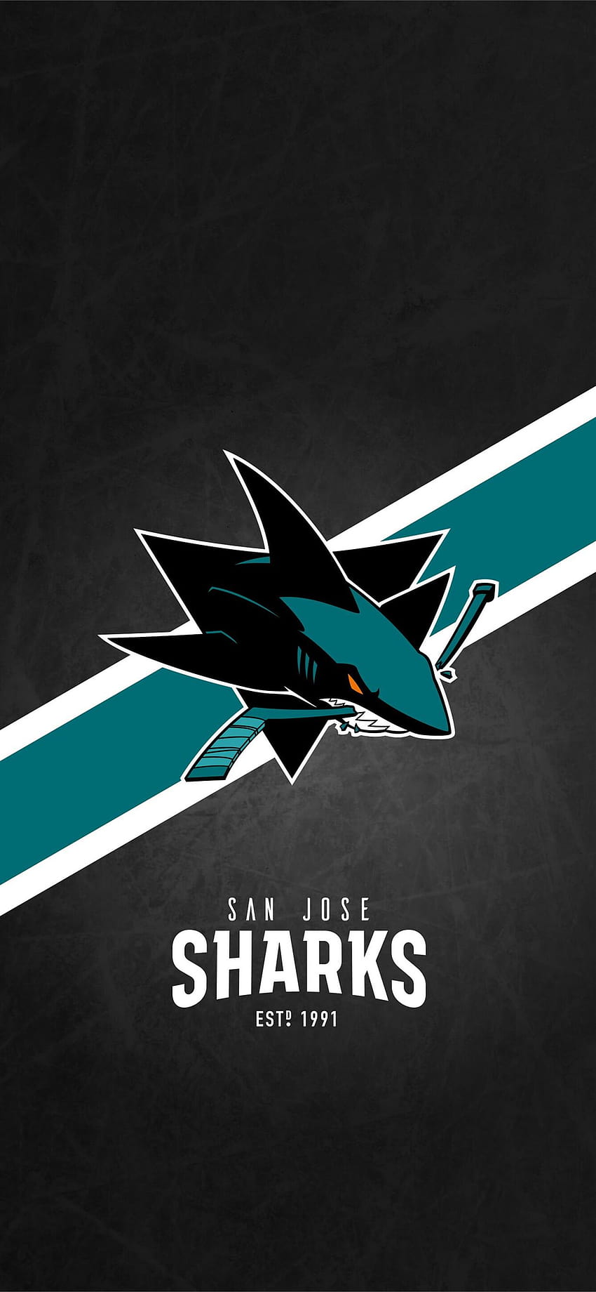San Jose Sharks iPhone, Hai-Logo HD-Handy-Hintergrundbild