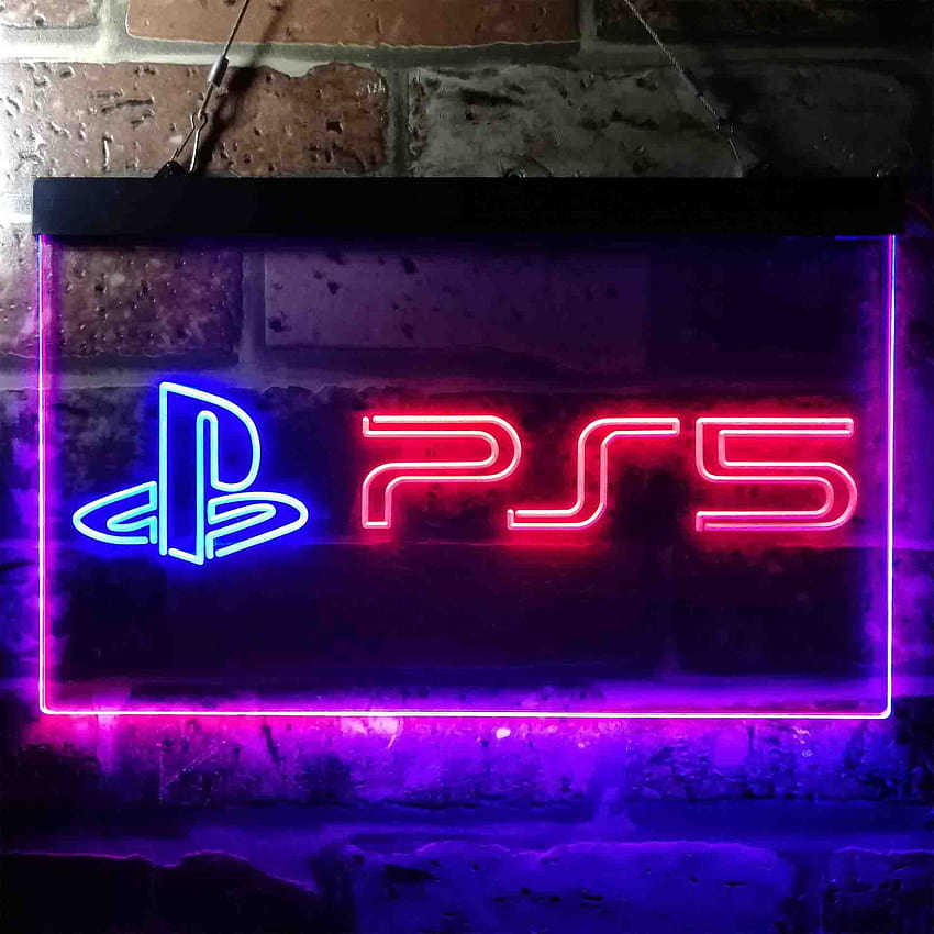 Sala giochi PS5 Playstation 5 Neon, neon ps5 Sfondo del telefono HD