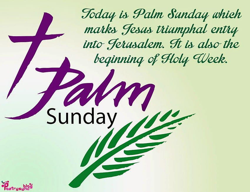 It includes the religious holidays of Palm Sunday, Maundy Thursday, holy week HD wallpaper