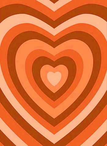 orange heart background  Hippie wallpaper Heart wallpaper Iphone  wallpaper pattern