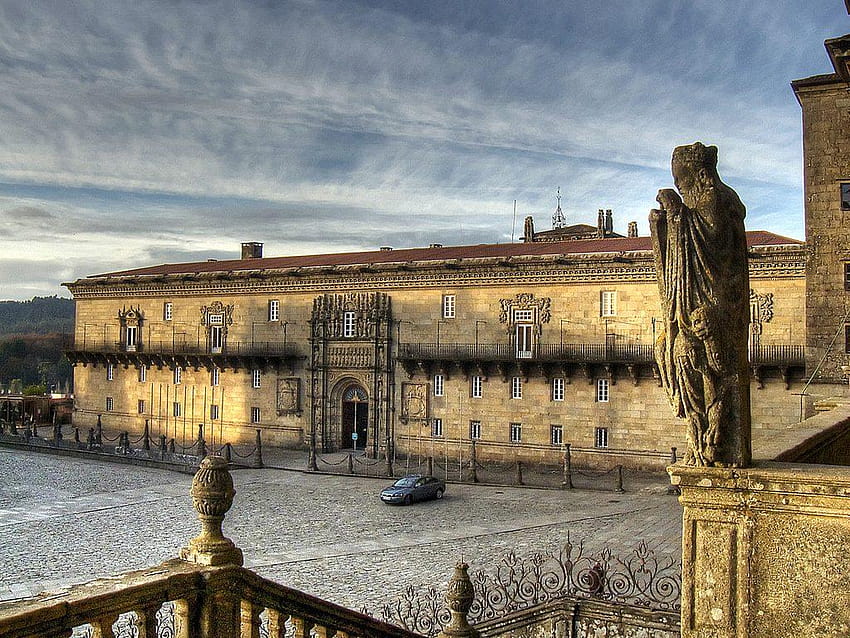 Um passeio pelos monumentos mais impressionantes de Santiago De Compostela papel de parede HD