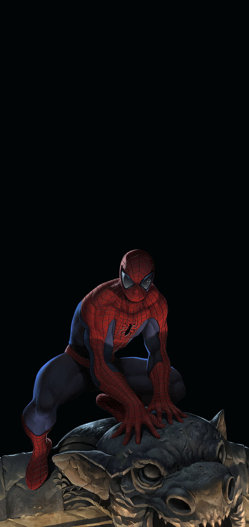 Spiderman Amoled, into the spider verse oled HD phone wallpaper