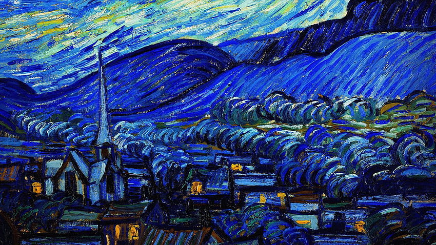 Van Gogh, Estrelado, Noite, noite estrelada van gogh papel de parede HD
