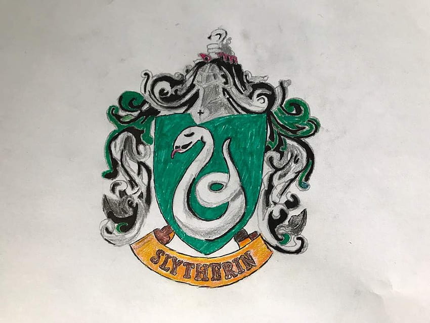 How To Draw: SLYTHERIN CREST (Hogwarts Legacy) 