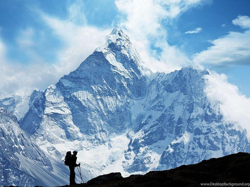 Mendaki Di Himalaya Nepal Hq Untuk Latar Belakang PC Wallpaper HD