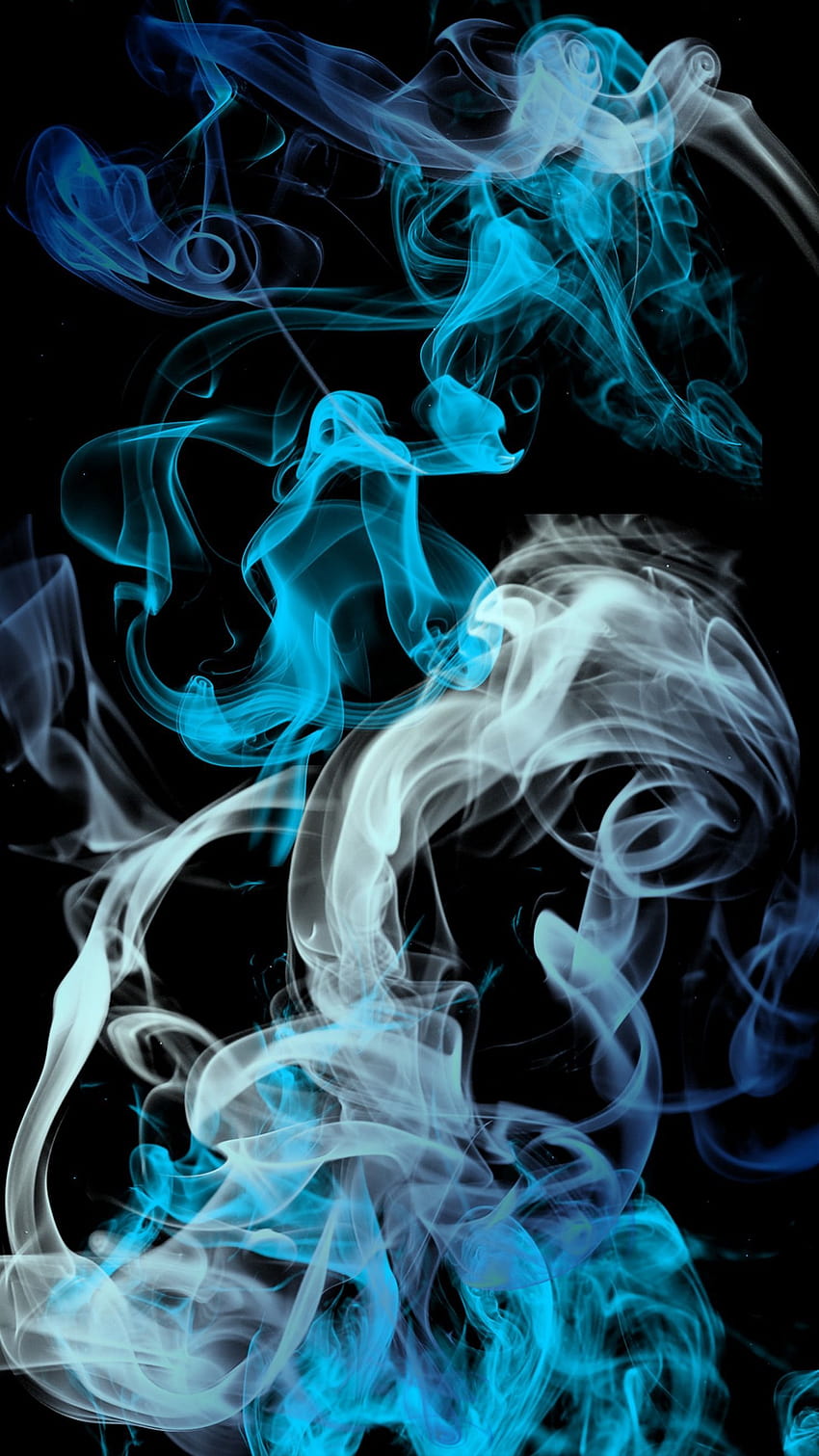 iPhone fumé, fumée bleue Fond d'écran de téléphone HD