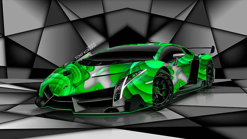 Lamborghini Veneno Green ...pinterest HD wallpaper | Pxfuel