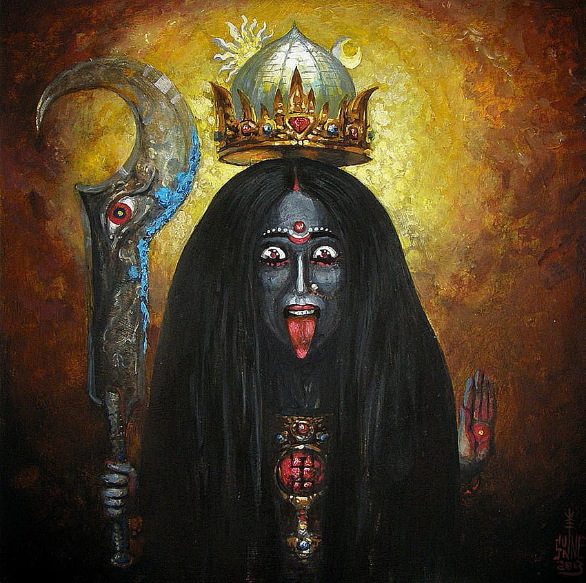 Maa Kali paintings, dangerous kali mata HD wallpaper