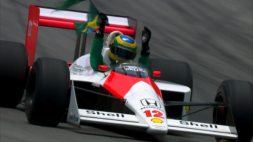 OBEJRZYJ: Emocjonalne okrążenie Interlagos Bruno Senny w McLarenie MP4/4 Ayrtona, mclaren mp44 Tapeta HD