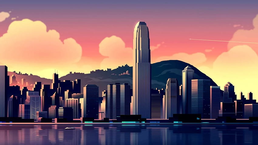 International Finance Centre, Stadt, Hongkong HD-Hintergrundbild