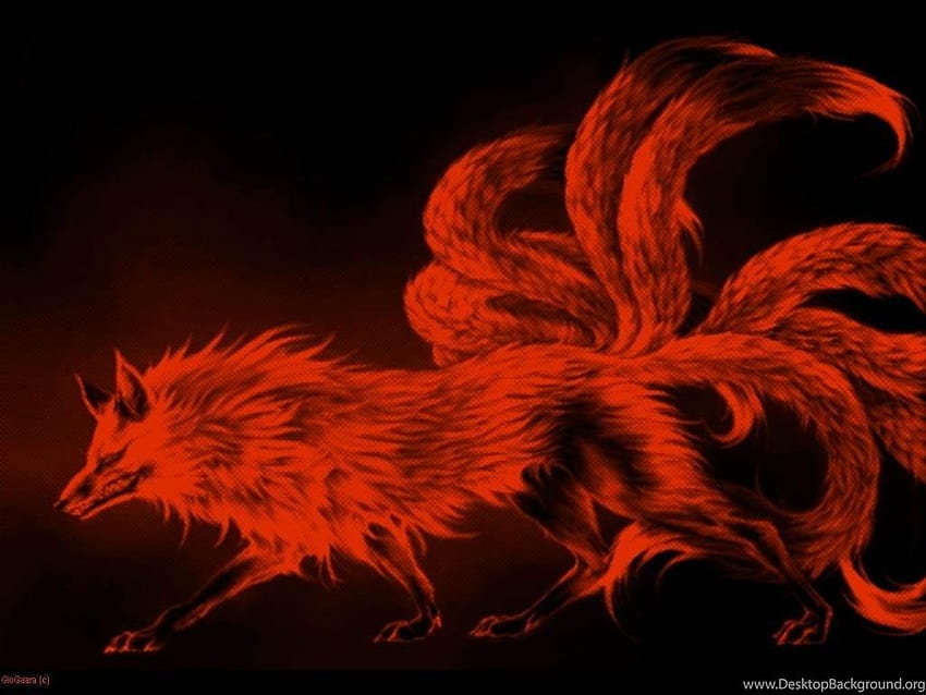 9 tailed fox demon wallpaper