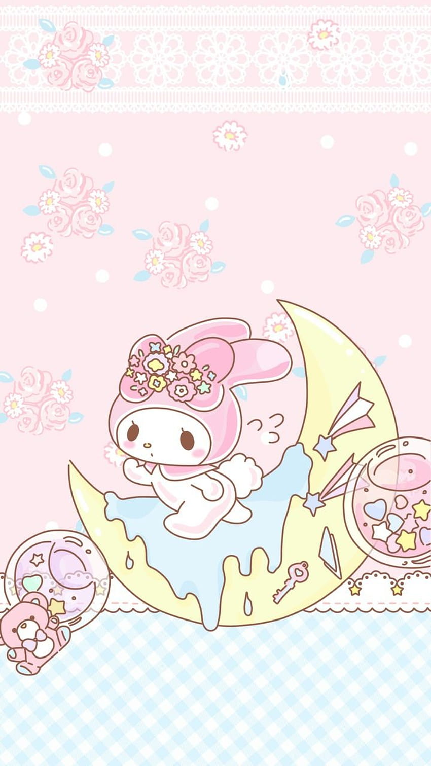 76 about, kawaii my melody HD phone wallpaper