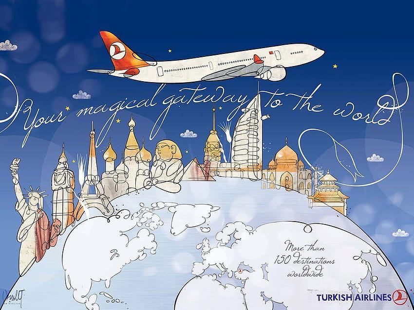 Turkish Airlines papel de parede HD