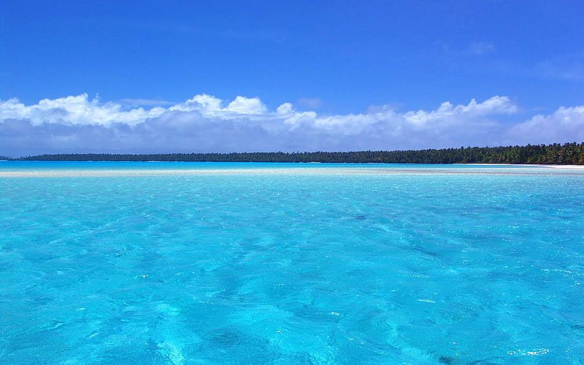 Entspannen Sie sich am Strand Voll und Hintergründe, blauer Meeresstrand HD-Hintergrundbild