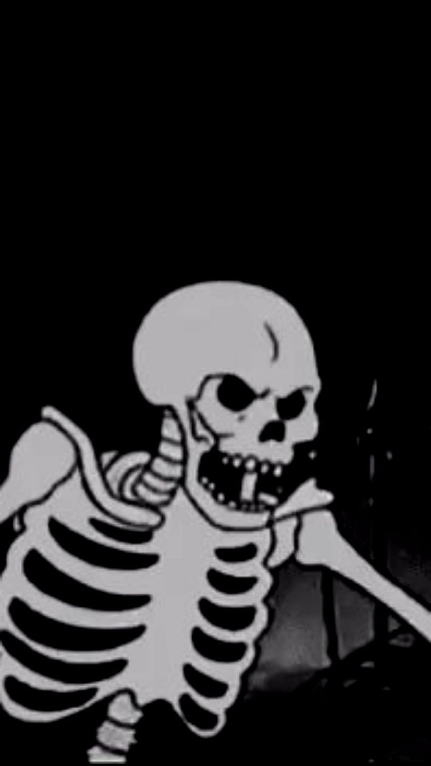 Scary Skulls iPhone en Perro, esqueleto emo fondo de pantalla del teléfono