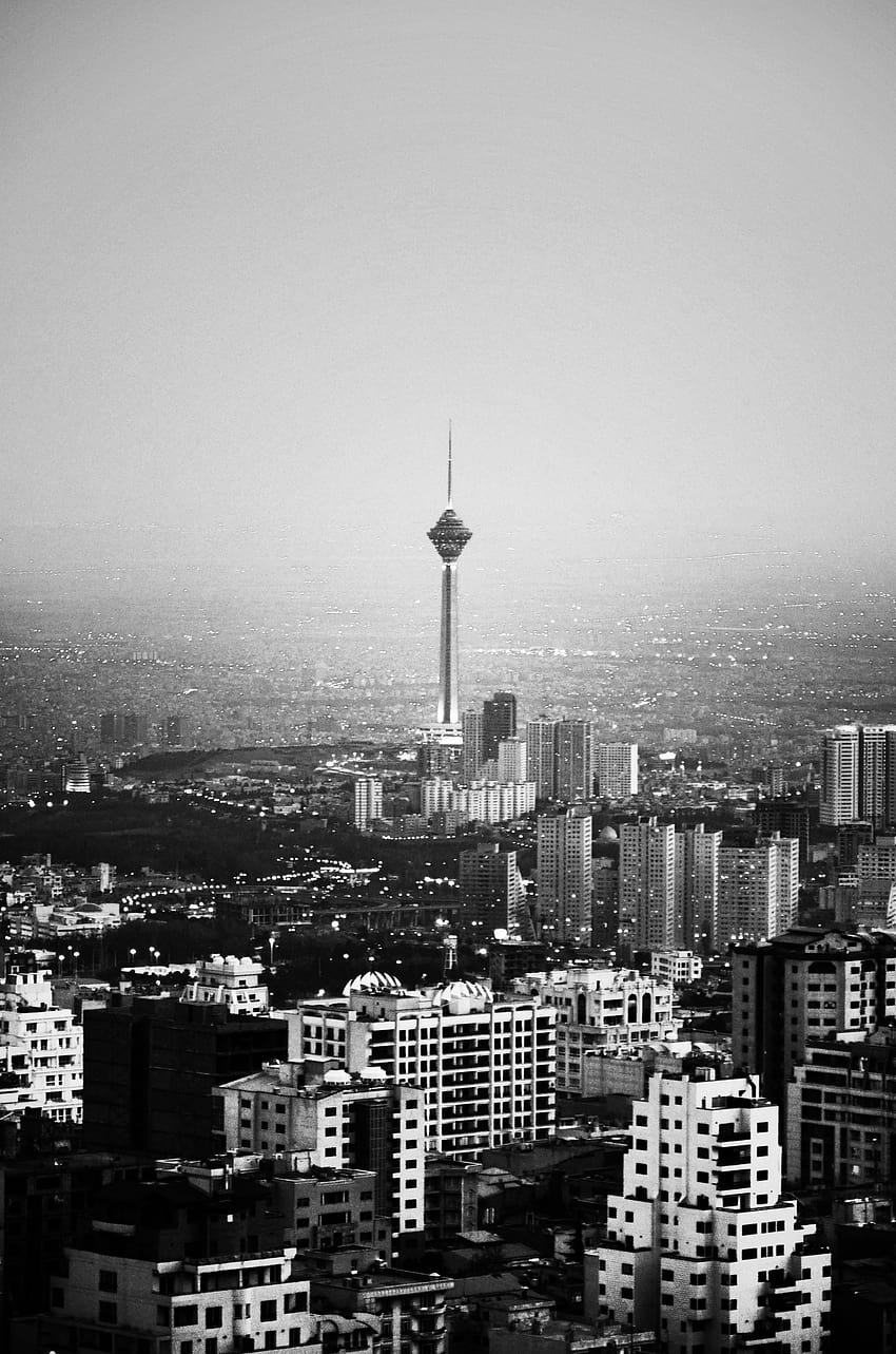Buildings lot, Iran, Tehran, city, Milad Tower HD phone wallpaper