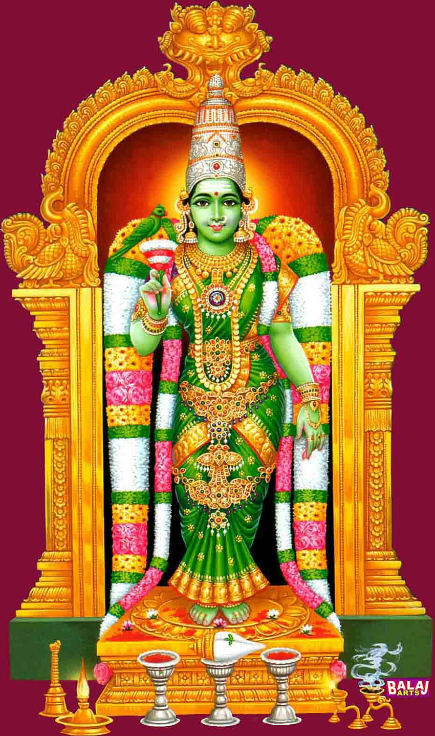 Goddess Madurai Meenakshi Amman &, lord amman phone HD phone wallpaper