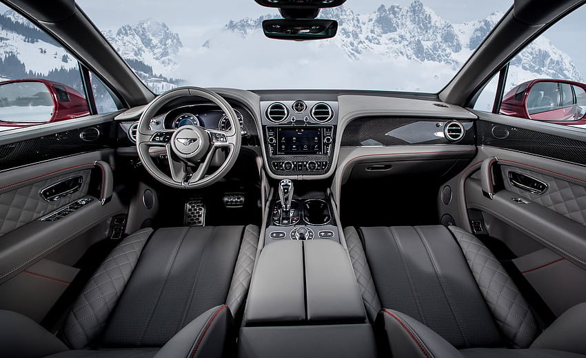 2019 Abitacolo interno Bentley Bentayga V8, bentley bentayga v8 2020 Sfondo HD