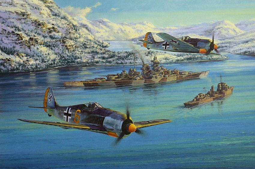 militer, Kendaraan, Pesawat, Boeing B 17 Flying Fortress, focke wulf fw 190 Wallpaper HD