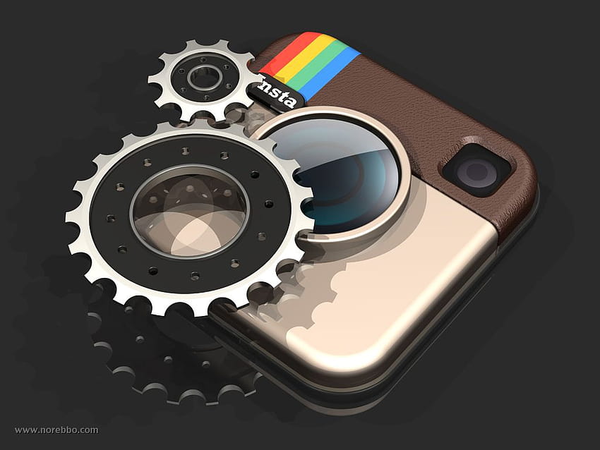 3 boyutlu Instagram logosu ve uygulama simgesi – Norebbo, instagram logosu 3 boyutlu HD duvar kağıdı