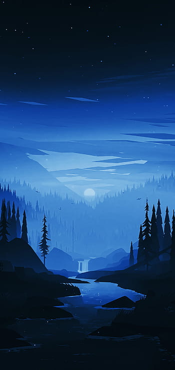 Digital Art Night Scenery Fantasy Landscape 4K Wallpaper 41041