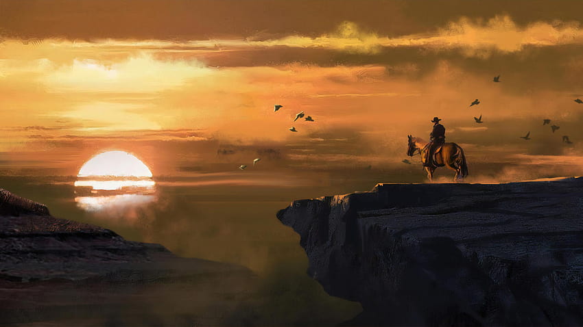 2560 x 1440 Landschaft aus Red Dead Redemption 1440p Auflösung, Red Dead Redemption 2 Ultra HD-Hintergrundbild