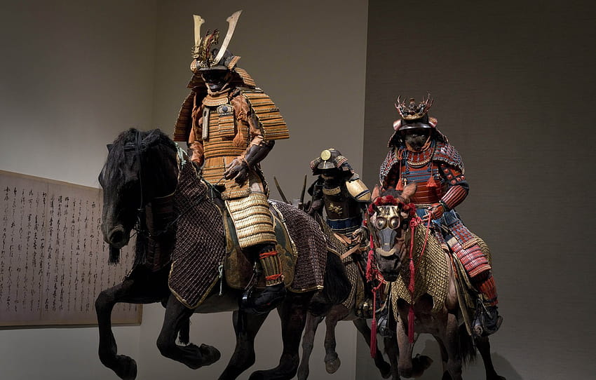 Japan, sword, armor, weapon, katana, ken, blade, samurai, warrior, pearls, kanji, honor, Edo period, japonese, shogunate, kabuto , section разное, samurai armor HD wallpaper