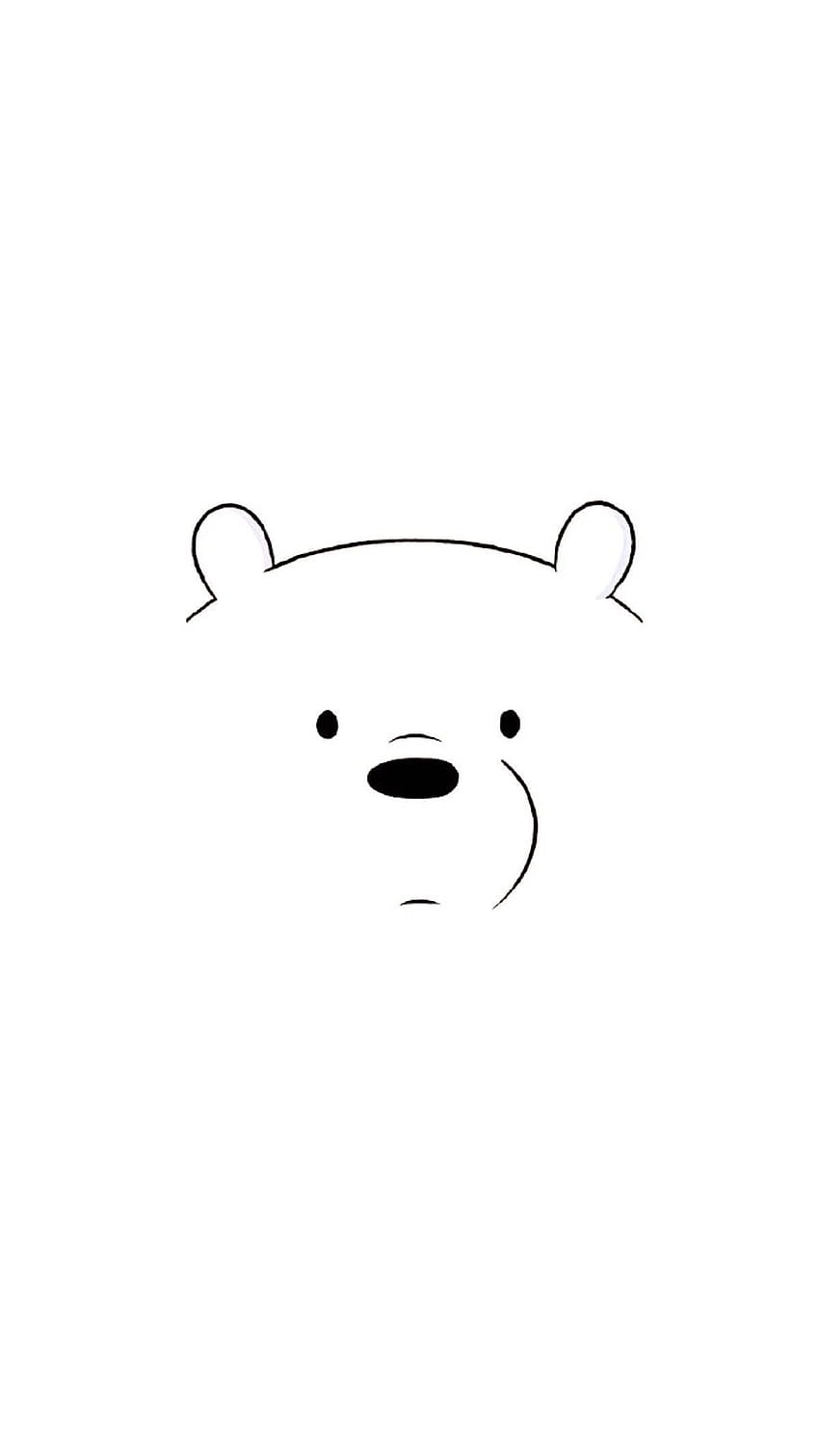 Oso de hielo Trendy , Plain , Bear , Kawaii , Aesthetic Iphone W…, osos de hielo fondo de pantalla del teléfono